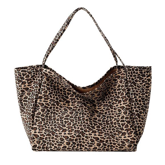 Leopard Print Shoulder Bag, Large Capacity Soft Handbag, Simple XD - Picture 1 of 7